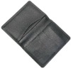 2012 character black cheap leather business card wallet