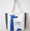 2012 charming giraffe pattern design eco-friendly canvas bag