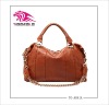 2012 colourful fashion genuine leather bag with hardware