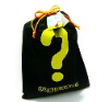2012 creative question mark design cotton drawstring shoe bag