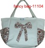 2012 cute white canvas bag