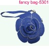 2012 designer blue rose wallet