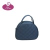 2012 fancy dark blue zipper cosmetic bag