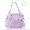 2012 fancy purple leather lady handbags 8485