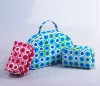 2012 fashion New-design flower pattern cosmetic bag
