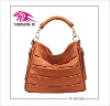 2012 fashion brown lady handbag with long chian