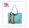 2012 fashion colourful lady handbag with fashion silk