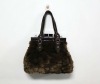 2012 fashion design high quality fluff bags handbags