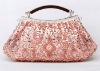 2012 fashion design lady shiny satin clutch evening bag
