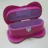 2012 fashion design pink cosmetic storage box