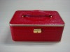 2012 fashion design red professional cosmetic display case