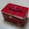 2012 fashion design red professional professional metal cosmetic compact case