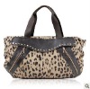 2012 fashion genuine leather Leopard grain handbag