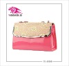 2012 fashion handbag,4 hot colours with lacework