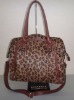 2012 fashion horse's hair red leopard grain handbag bags