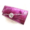 2012 fashion leather glisten plaid color wallet