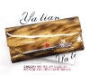2012 fashion new leather glisten animal fur red color wallet