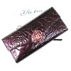 2012 fashion new leather glisten light new year red gorgeous color walle with chaint