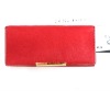 2012 fashion new leather glisten light red gorgeous color walle with chaint