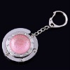 2012 fashion portable foldable round crystal bag hook