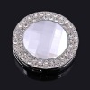 2012 fashion portable foldable round crystal bag hook