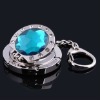 2012 fashion portable foldable round crystal bag hook