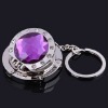 2012 fashion portable foldable round crystal bag hook