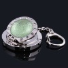 2012 fashion portable foldable round crystal bag hook