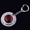 2012 fashion portable foldable round crystal bag hook