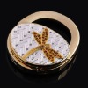 2012 fashion portable folding round crystal bag hanger