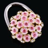 2012 fashion portable folding round crystal bag hanger