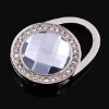 2012 fashion portable folding round crystal bag hanger