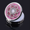 2012 fashion portable folding round crystal bag hanger