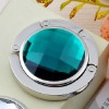 2012 fashion portable folding round crystal bag hook