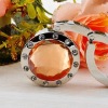 2012 fashion portable folding round crystal bag hook