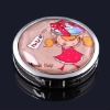 2012 fashion portable folding round crystal bag hook