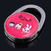 2012 fashion portable folding round crystal bag hook