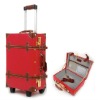 2012 fashion pu trolly luggage bags