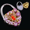 2012 fashion round jewelry folding bag hanger