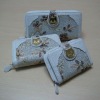 2012 fashion special design cat button white wallet