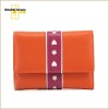 2012 fashionable professional manufature small ladies leather wallet