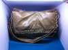 2012 fashionable-style new-leather glisten blue color with chain handbags in hongshang
