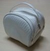 2012 fashional high quality design large white cosmetic bag
