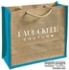 2012 fashional jute/burlap with laminating beach handbag