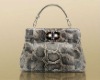 2012 high fashion snakeskin leather handbag