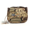 2012 high quality Delicately beauty bag made in golden PU