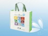 2012 high quality color printing non woven advertising packging with handle