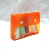 2012 hot designer orange clear pvc ladies tote bags
