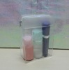 2012 hot flower designer clear pvc travel cosmetic bag