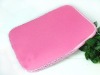 2012 hot pink neoprene laptop zipper bags